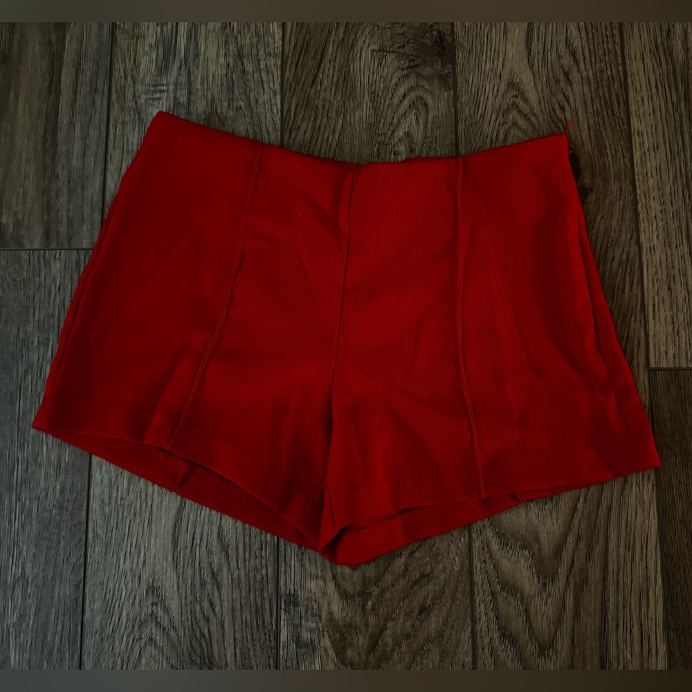 Red shorts